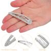 SKISUNO 2-Piece Large Rhinestone Water Drop Hair Clips view 3