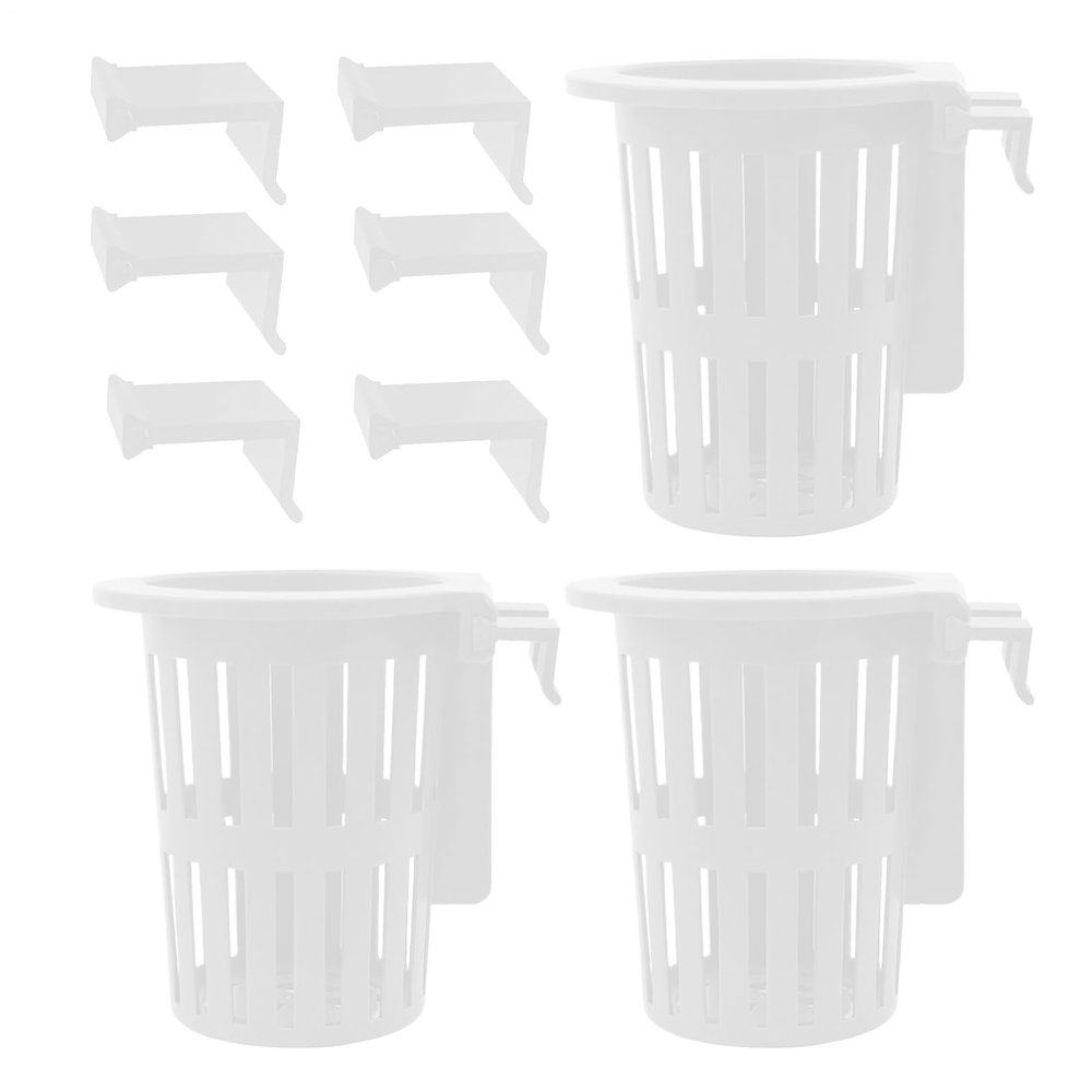 Aquatic Plant Holder with Suction Cups and Hooks