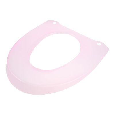 VALICLUD Round Plastic Toilet Seat Cover, Reusable, Non-Slip, Washable Toilet Seat Ring