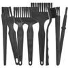 Razor Cleaning Brushes, 8-Piece Set, Black PP, for Travel view 1