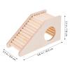 Kisangel Guinea Pig Ladder, Multifunctional Climbing Toy for Hamsters and Mice, Beige, for Indoor Enclosures and Small-Animal Houses view 2