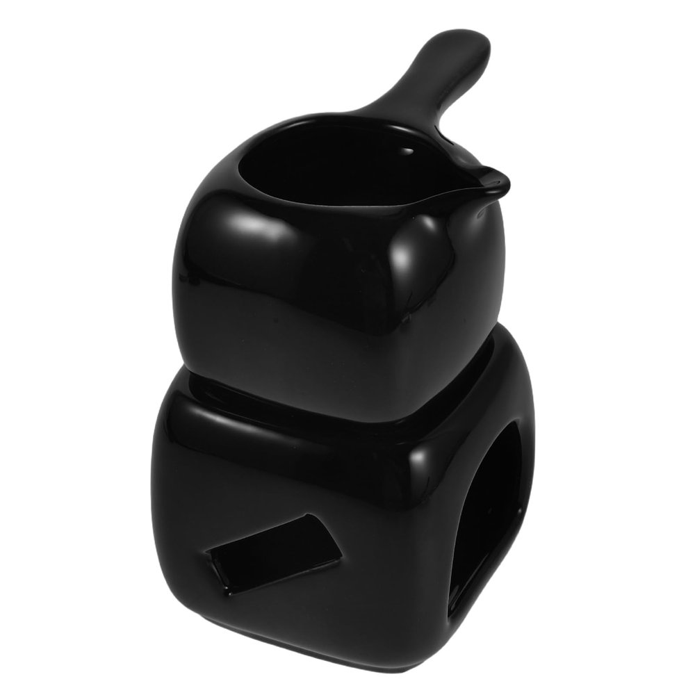 Black Ceramic Warmer for Essential Oils and Wax