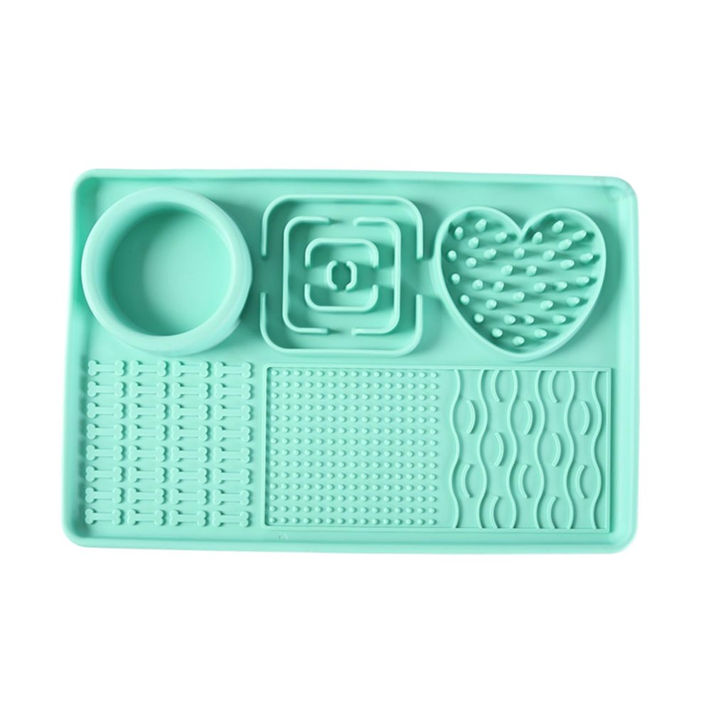 Pet Licking Mat, 11.81 x 7.87 in, Suction-Cup Slow-Feeding Mat