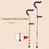 Foldable Forearm Crutches with Padded Supports and Ergonomic Handles view 3