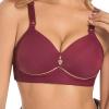 Women's Full-Coverage Wireless Seamless Smoothing Plus-Size Push-Up Comfort T-Shirt Bras for Seniors view 2