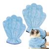 Soft Quick-Drying Plush Flannel Dog Bath Towel Glove view 1