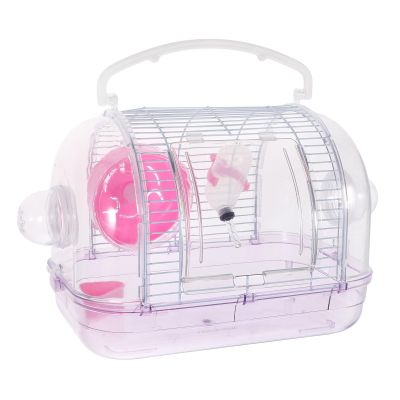 Luxshiny Small Transparent Plastic Hamster Carrier with Handle