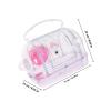 Luxshiny Small Transparent Plastic Hamster Carrier with Handle view 2