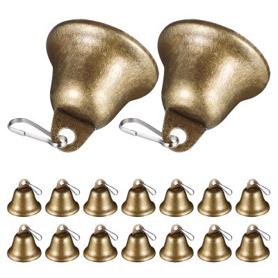 SHINEOFI 60 Small Rustic Metal Bells for Pet Collars