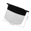 GARVALON Rustic Black Cotton Rope Storage Basket with Handles view 2