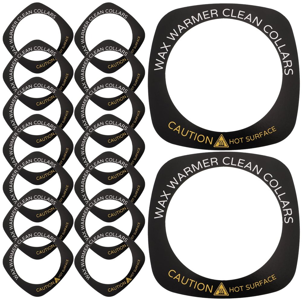 Paper Mats for Wax Warmers, 50 Count, Black, Stain-Resistant