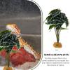 YARNOW Artificial Reptile Terrarium Plants, Green Plastic and Resin Decor view 3
