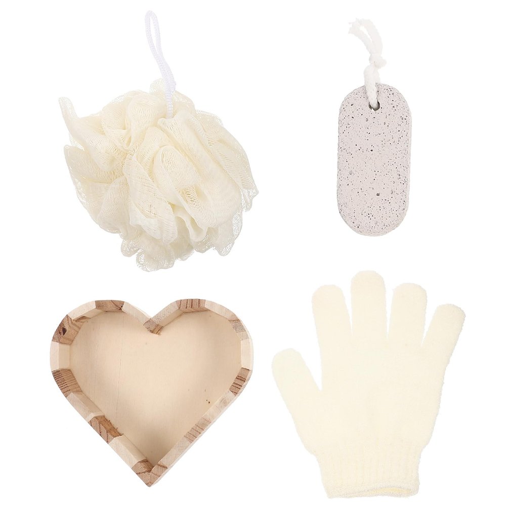 3-Piece Body Scrub Set with Wooden Box