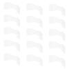 LALADEFIEE 50-Pack Plastic Bandage Clips, Small Elastic Fasteners, Transparent/Semi-Transparent view 1
