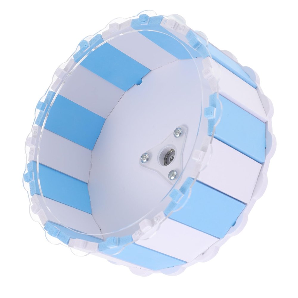 FRCOLOR Quiet Hamster Wheel in Blue Plastic