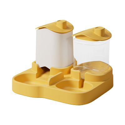 Detachable Cat Bowl with Water Dispenser