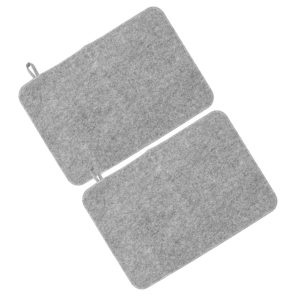 BESTOMZ 2-Pack Thick Felt Sauna Mats with Insulation, Water-Absorbent Sauna Bench Mats for Sauna and Shower Rooms, Non-Slip and Versatile Sauna Accessories