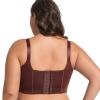 RFAGDS Push-Up Lace Underwire Plunge Bra with Side-Smoothing Support view 3