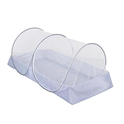 Pop-Up Camping Folding Bed Canopy with Side Zipper