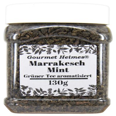Marrakesch Mint Green Tea, 130 g Tin – Loose-Leaf Tea with Mint