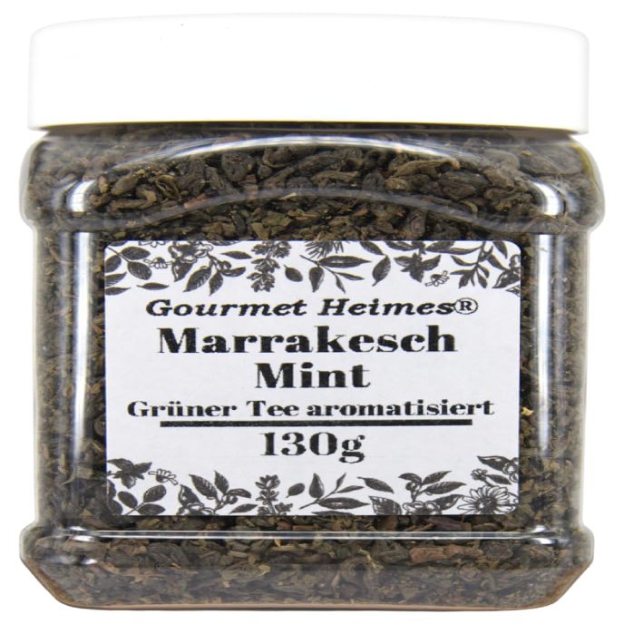 Marrakesch Mint Green Tea, 130 g Tin – Loose-Leaf Tea with Mint
