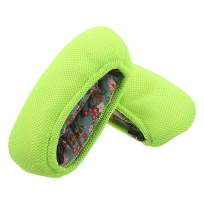 DEARMAMY 2-Piece Padded Underarm Crutch Pads, Breathable Mesh, Light Green