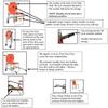Lightweight Folding Aluminum Alloy Stair Chair for Ambulance, Fire Evacuation, and Emergencies, Orange view 4