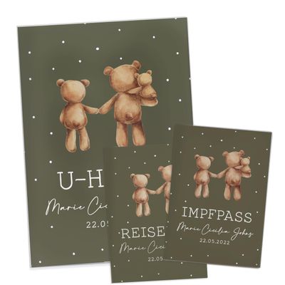 NORDEULE Personalized Child Health, Vaccination Record & Passport Cover