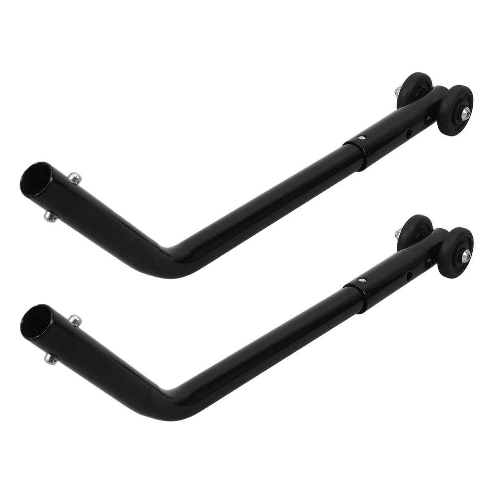 Replacement Rear Anti-Tip Wheels for Wheelchairs, 2-Piece Steel Set