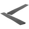 MAGICLULU 2-Piece Rubber Threshold Ramps, Indoor, Non-Slip, Removable, 50 cm Long, for Robot Vacuums and Household, Office, and Store Thresholds view 1