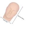 Amosfun Silicone Mannequin Head for Eyelash Extension Training view 2
