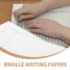 FONDOTIN 20 Sheets Blank White Braille Writing Paper view 3