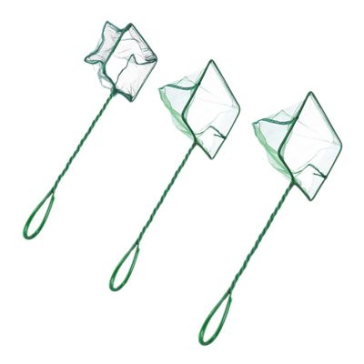 FRCOLOR Aquarium Fish Nets with Non-Slip Handles, 3 Pieces