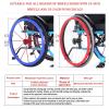 Wheelchair Rear Wheel Grips, 61 cm, Silicone, Non-Slip, Wear-Resistant view 2