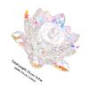 Lurrose Crystal Nail Cup with Lid, Lotus Shape, for Mixing Acrylic Liquid and Powder view 2