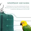 Bird Cage Cover, Parrot Cage Protection Cloth, Windproof, Sunproof, Rainproof, Washable, Classic, Round, Curved, for Good Night, Green view 2