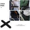 Warmhm Wheelchair Armrest Pads, 2 Pieces, Faux Leather and Sponge, Wear-Resistant, Universal Compatibility view 3