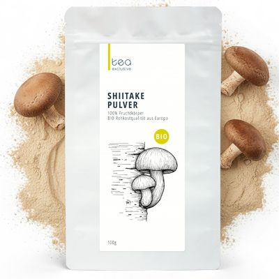 Organic Shiitake Powder – 100% Fruiting Bodies from Europe, No Mycelium or Additives