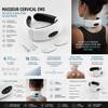 Electric EMS Massager for Neck, Back & Shoulders, 6 Modes, 16 Intensities, White/Black view 2