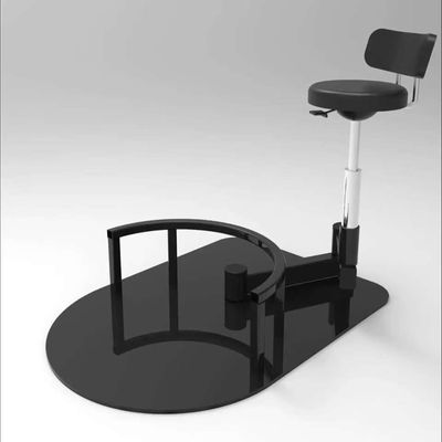 Barber Swivel Chair, 360° Rotating, Adjustable, Modern Black Design