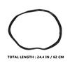 Mobestech Round Rubber Rings for Barber Chairs with Floor Protection, Protect Wood Floors and Tiles from Hair Clippings, Suitable for Salons and Barber Shop Equipment view 2