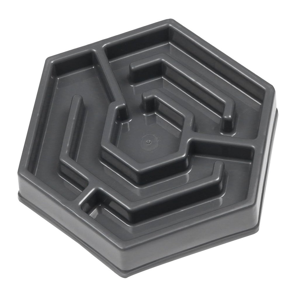 FOMIYES Resin Slow-Feeder Pet Bowl with Petal-Shaped Design
