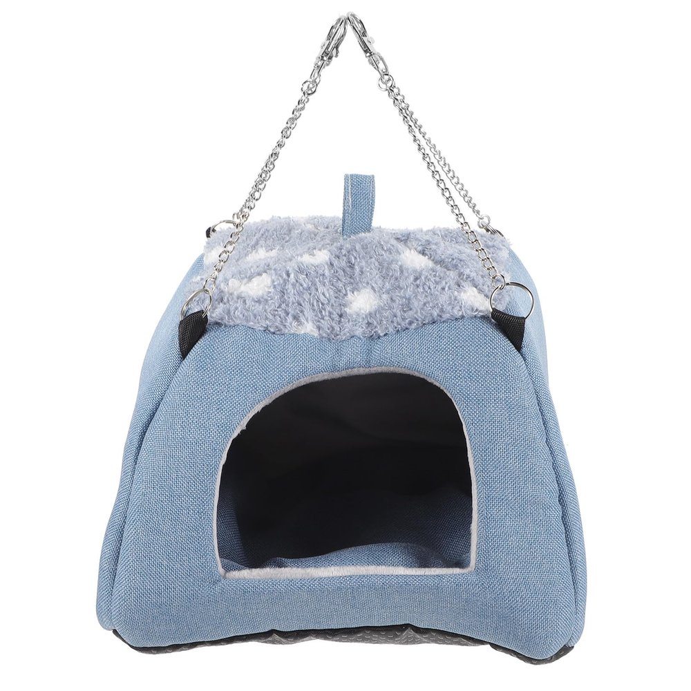 HOMSFOU Cozy Small Animal Hammock, Fabric and Foam, for Hamsters and Guinea Pigs