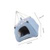 HOMSFOU Cozy Small Animal Hammock, Fabric and Foam, for Hamsters and Guinea Pigs view 2