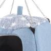 HOMSFOU Cozy Small Animal Hammock, Fabric and Foam, for Hamsters and Guinea Pigs view 4