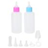Hemobllo 2-Pack Pet Milk Bottles 60ml with Nipple in Shatterproof Material view 1
