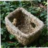 HOMSFOU Handmade Double-Open Straw Pet Nest for Small Cats and Rabbits view 4