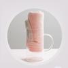 MAGICLULU 2-Pack Pink Coral Fleece Hair Towels with Button Closure view 3