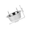 Beavorty Hanging Dog Bowl 2-Pack Stainless Steel view 2