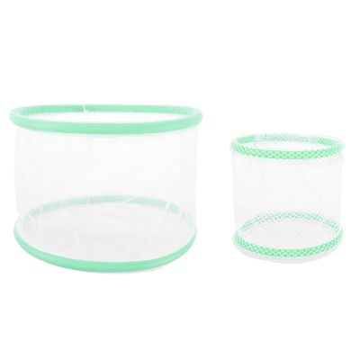 Hohopeti 2-Piece Large Aquarium Fish Breeding Net with Divider, Durable Material, for Guppy Fry, Random Color